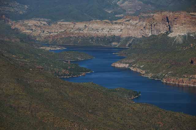 overlooking Apache Lake